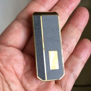 🖤Money clip💕blue gray tone and goldtone metal